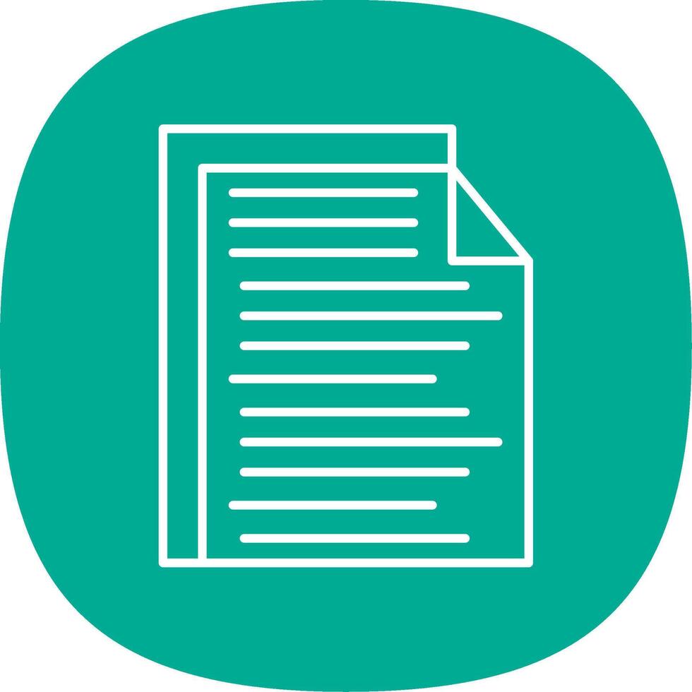 Report Line Curve Icon vector