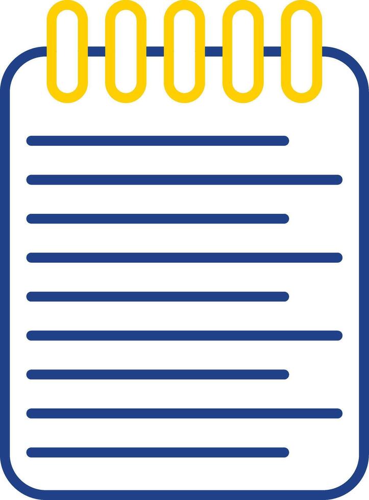 List Line Two Color Icon vector