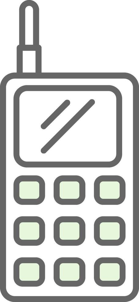 Walkie Talkie Fillay Icon vector