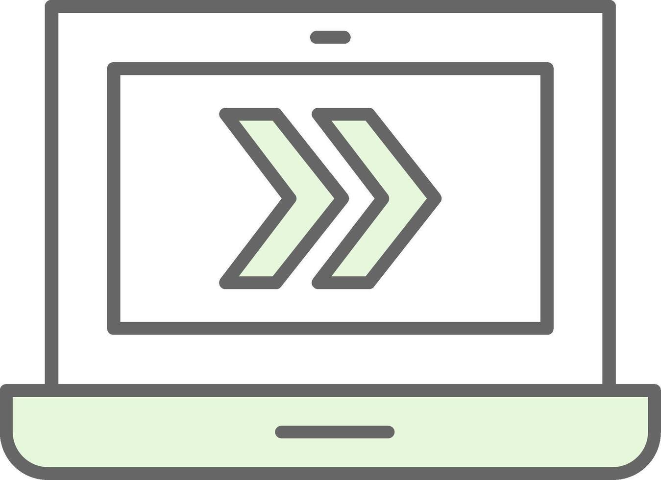 Fast Forward Fillay Icon vector