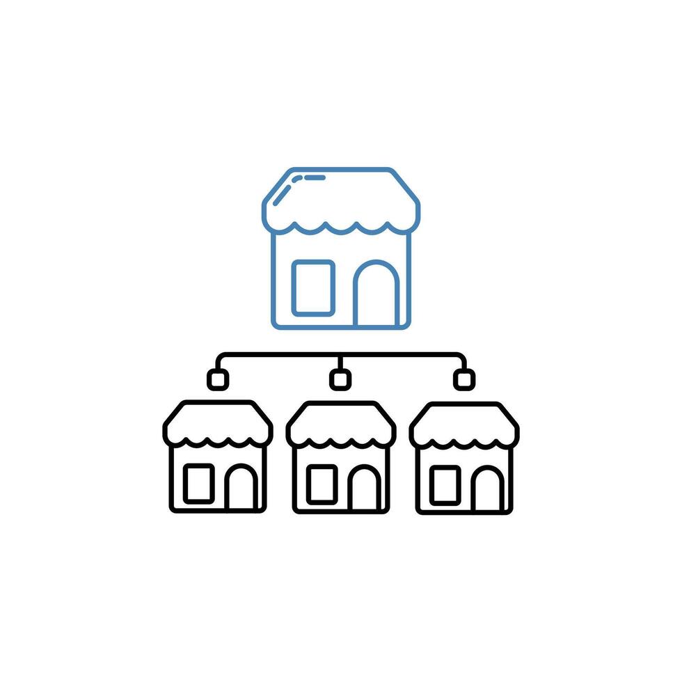 parent company concept line icon. Simple element illustration. parent company concept outline symbol design. vector
