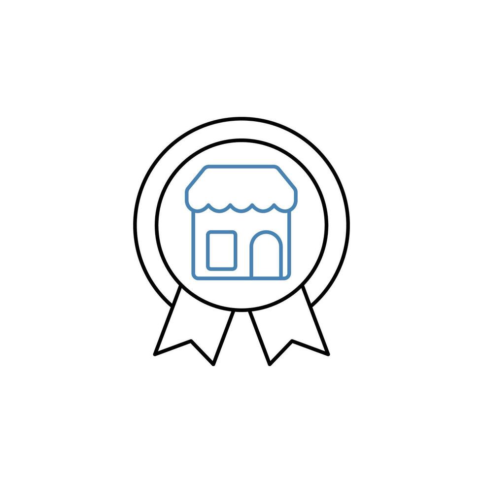 branding concept line icon. Simple element illustration. branding concept outline symbol design. vector