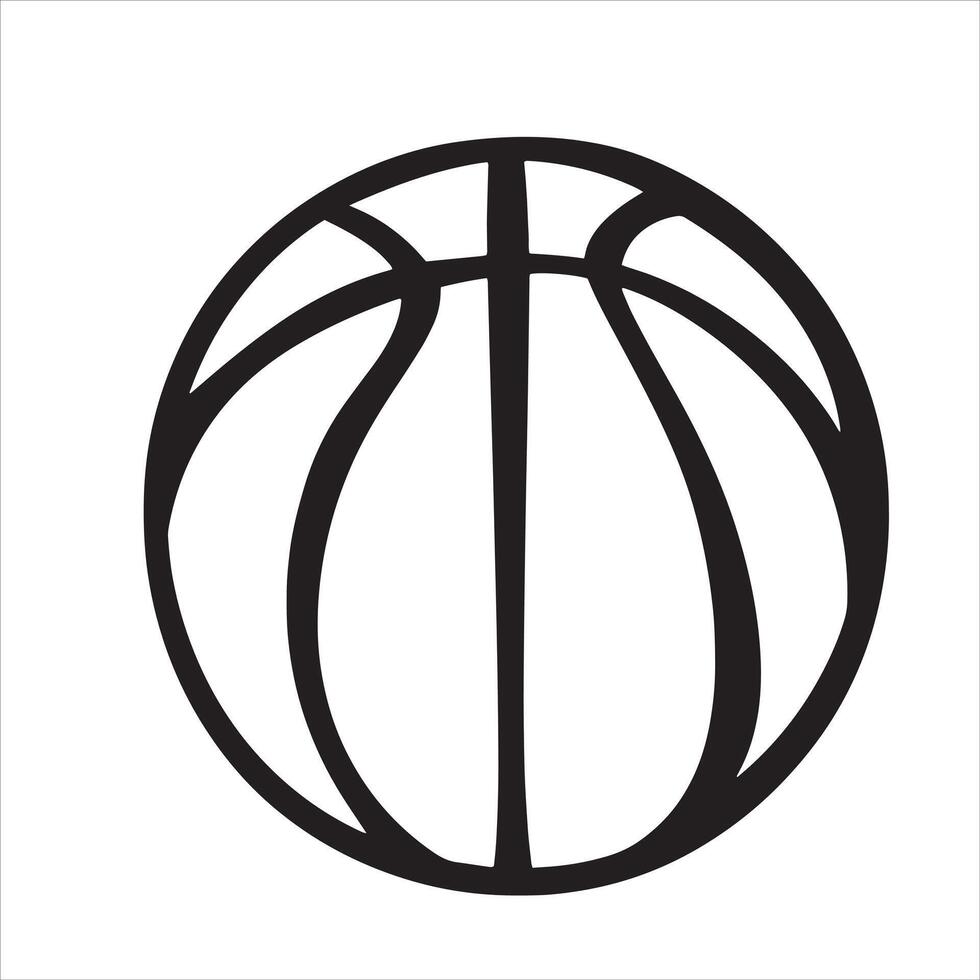 Black And White Basketball Outline Illustration 42891317 Vector Art At Black And White Basketball Outline Illustration Vector