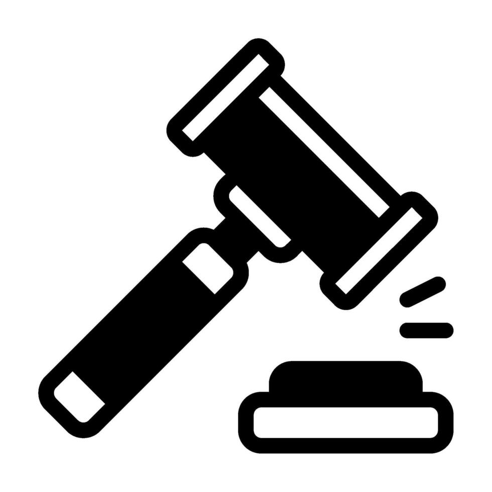 Gavel Icon Illustration, for web, app, infographic, etc vector