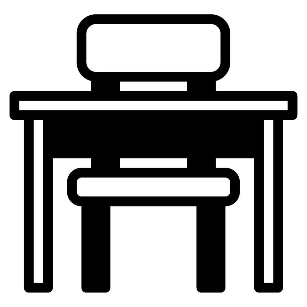 escritorio icono ilustración, para web, aplicación, infografía, etc vector