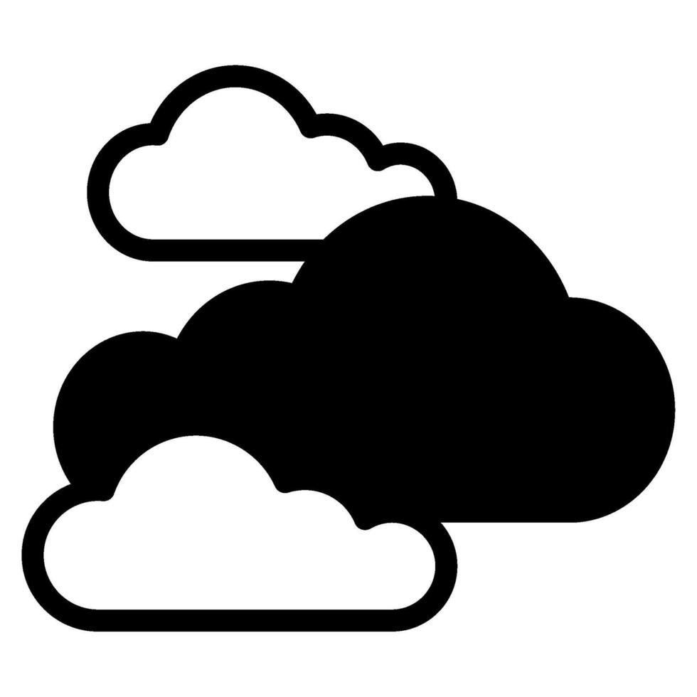 nube icono ilustración, para web, aplicación, infografía, etc vector