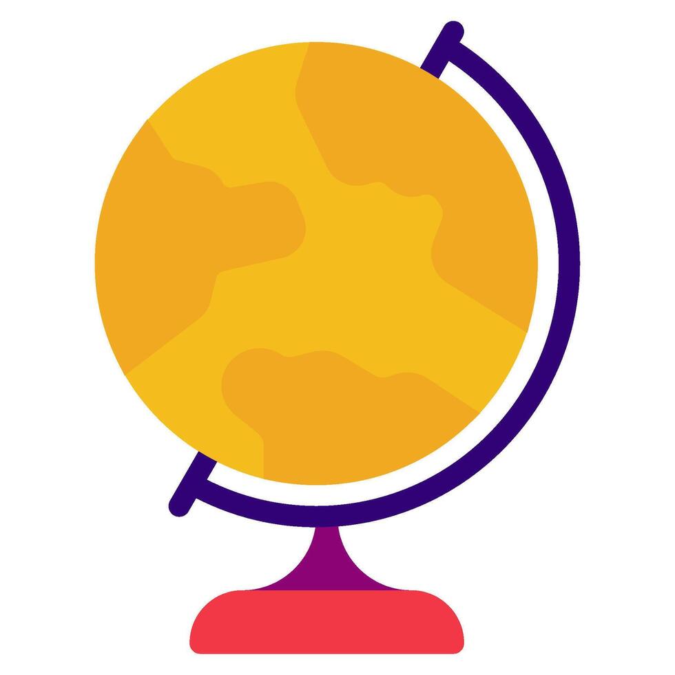 Globe Icon Illustration, for web, app, infographic, etc vector