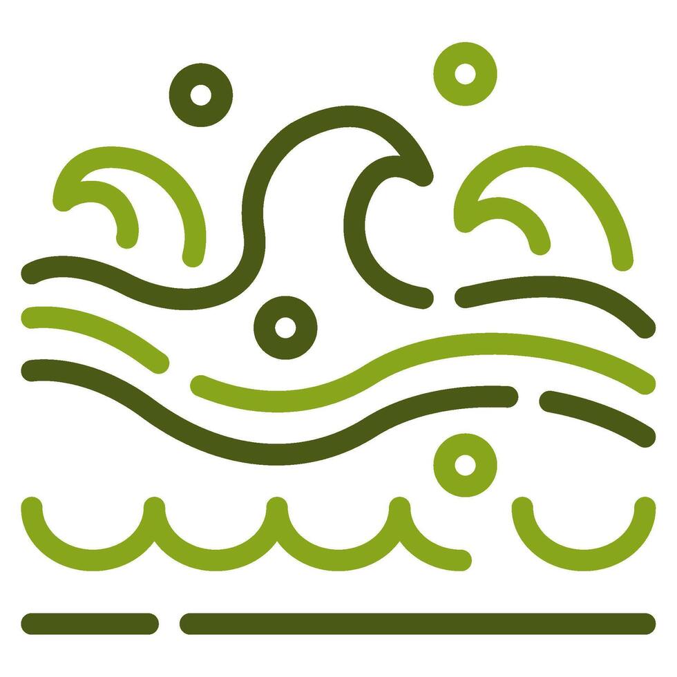 Oceano icono ilustración, para web, aplicación, infografía, etc vector