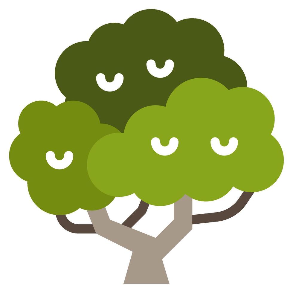 árbol icono ilustración, para web, aplicación, infografía, etc vector