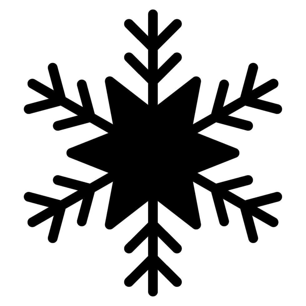 copo de nieve icono ilustración, para web, aplicación, infografía, etc vector