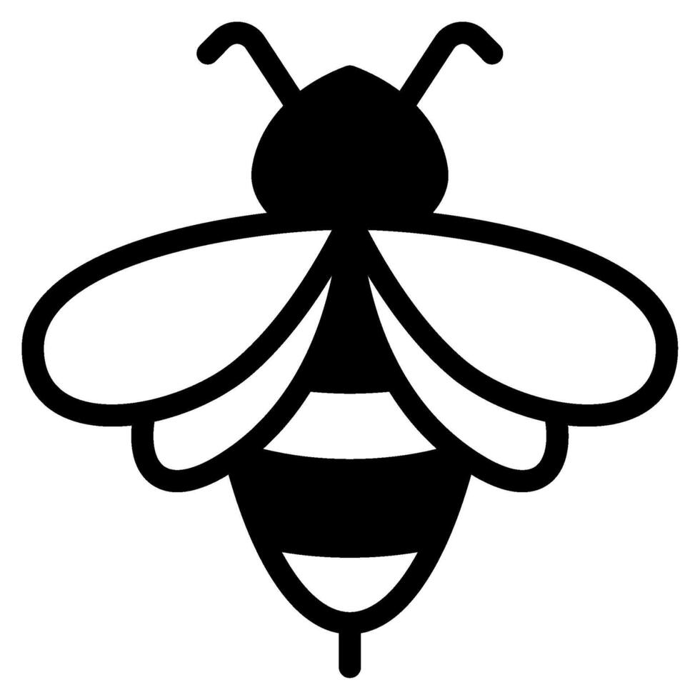 abeja icono ilustración, para web, aplicación, infografía, etc vector