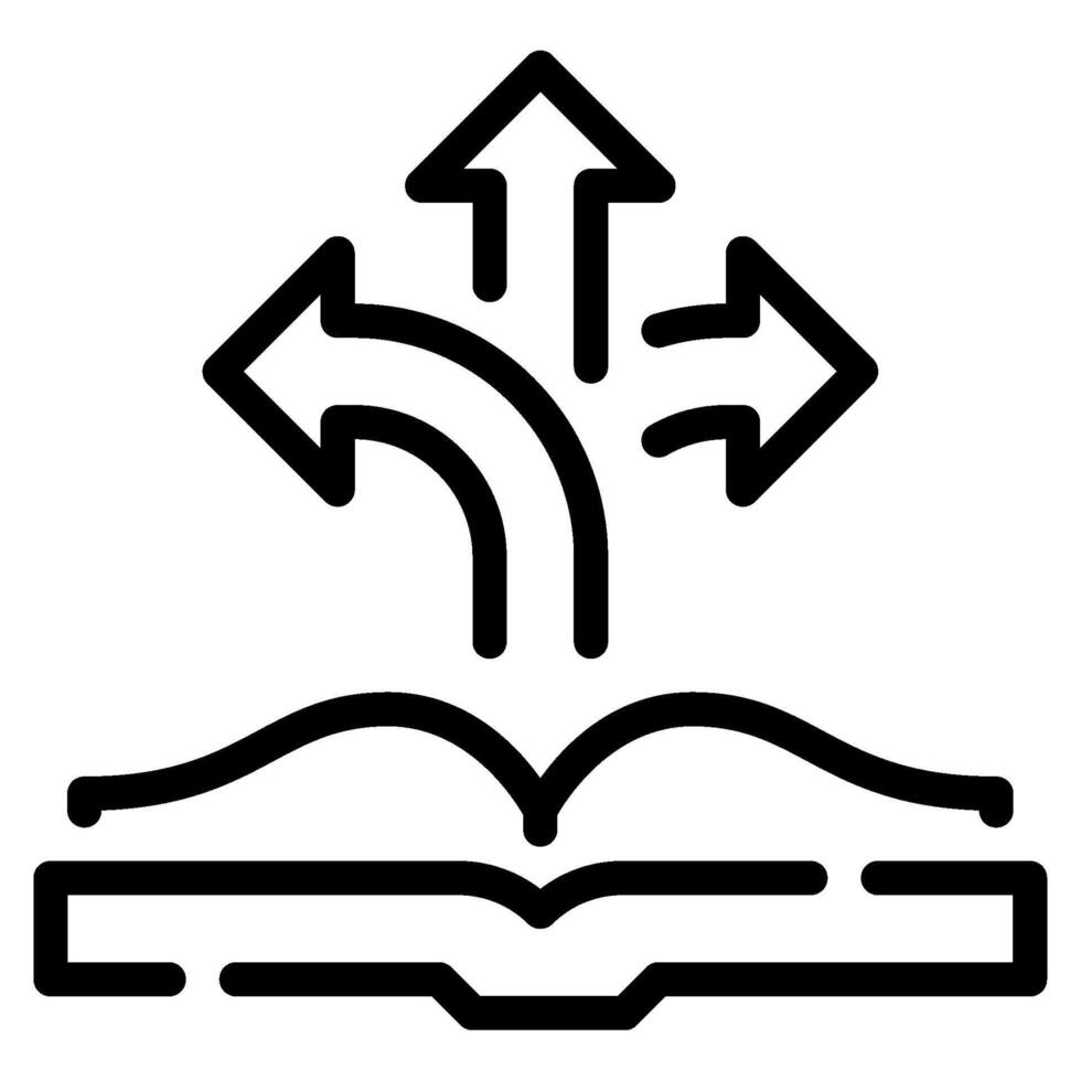 Learning Path Icon for web, app, infographic, etc vector