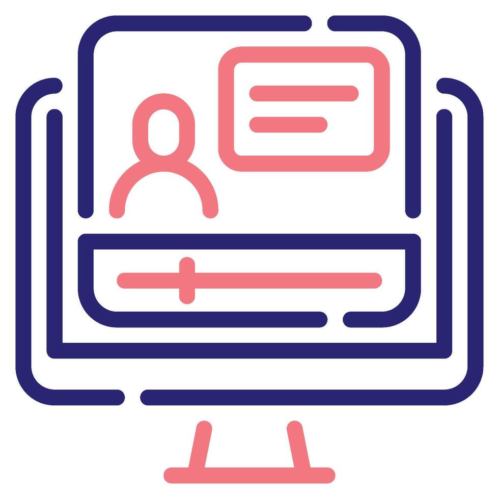 Online Tutor Icon for web, app, infographic, etc vector