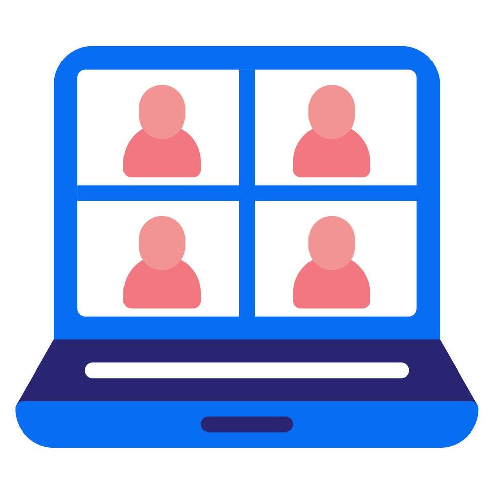 Virtual Classroom Icon for web, app, infographic, etc vector