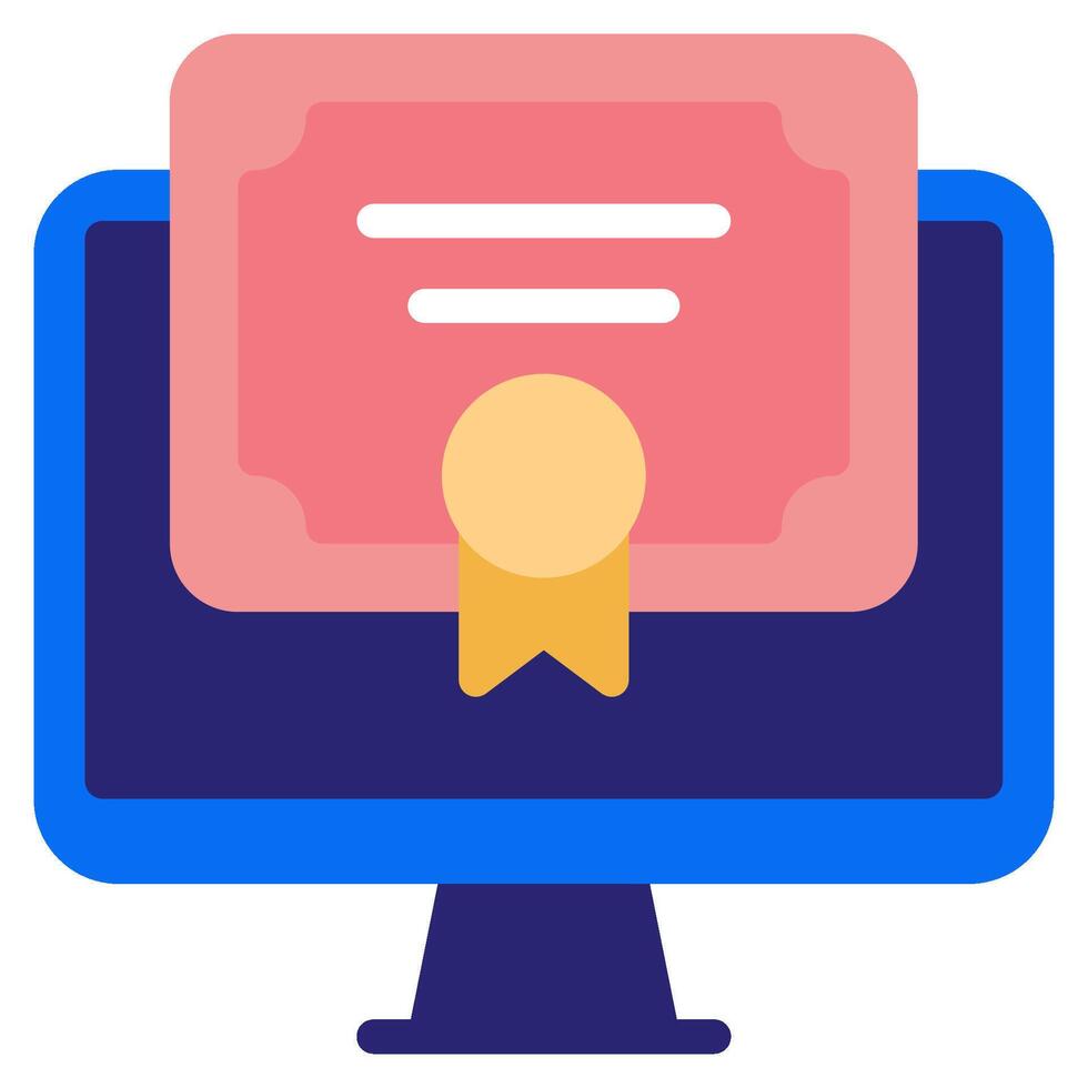 Digital Diploma Icon for web, app, infographic, etc vector