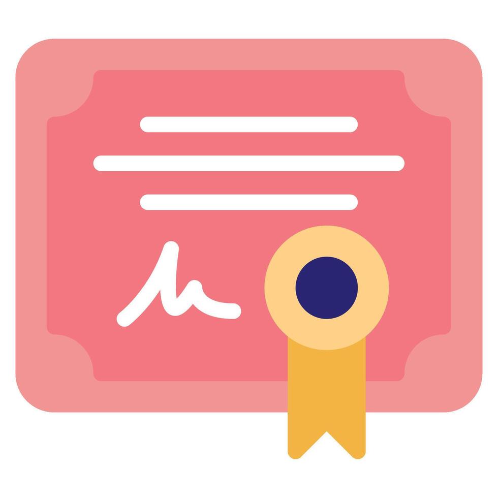 Certification Icon for web, app, infographic, etc vector