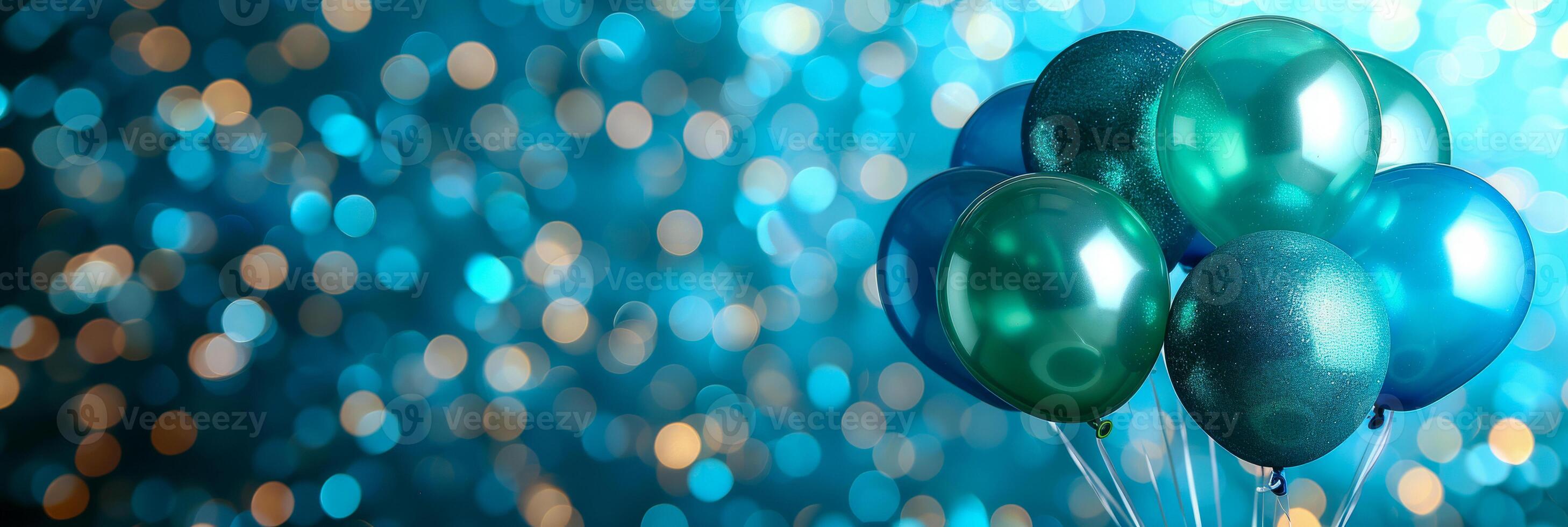 Colorful Balloons Floating in the Air photo