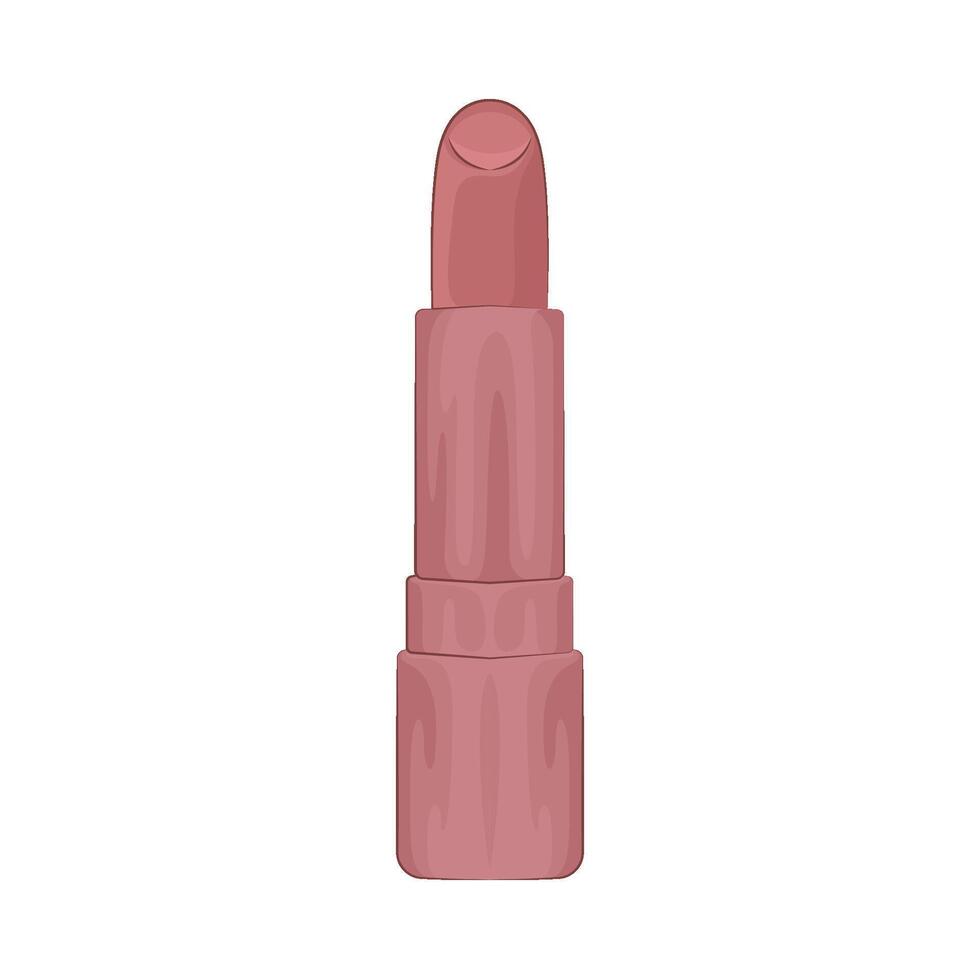 ilustración de desnudo lápiz labial vector