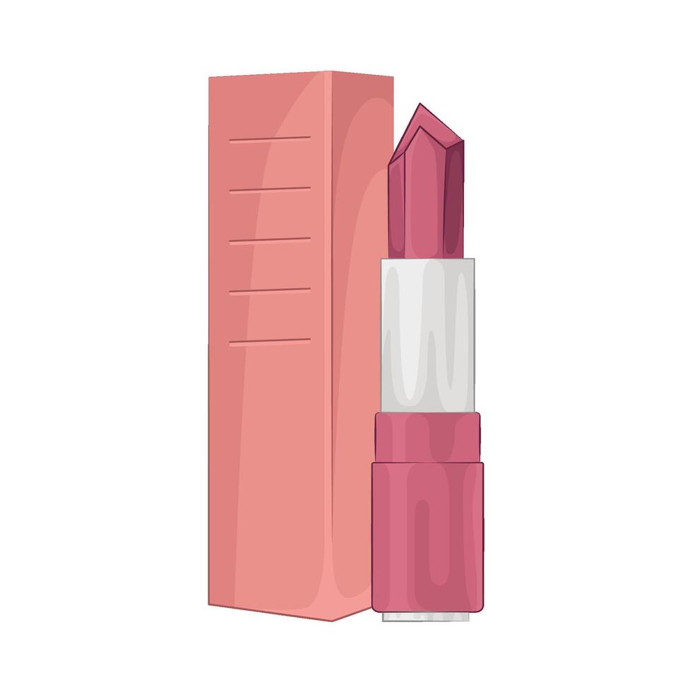 Illustration of pink lipstick vector