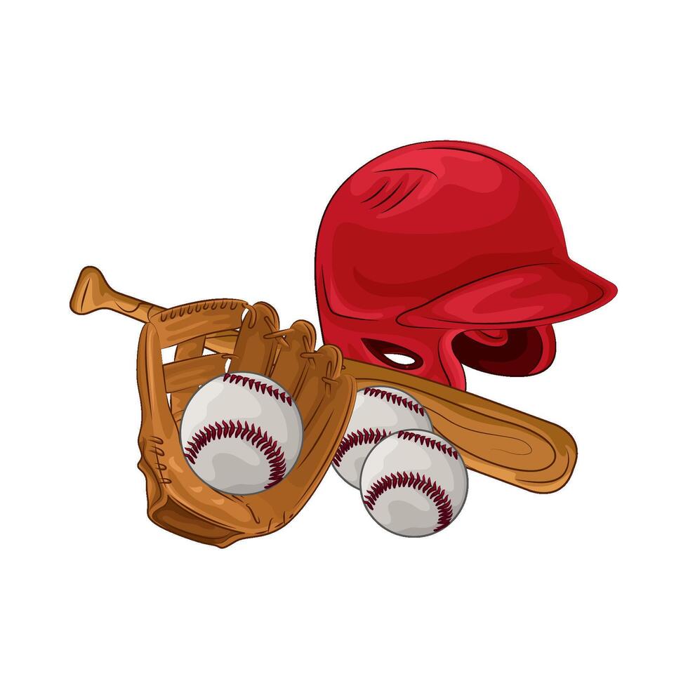 Illustration of baseball vector