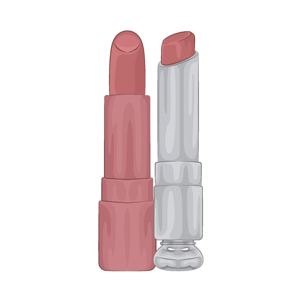 Illustration of nude lipstick vector