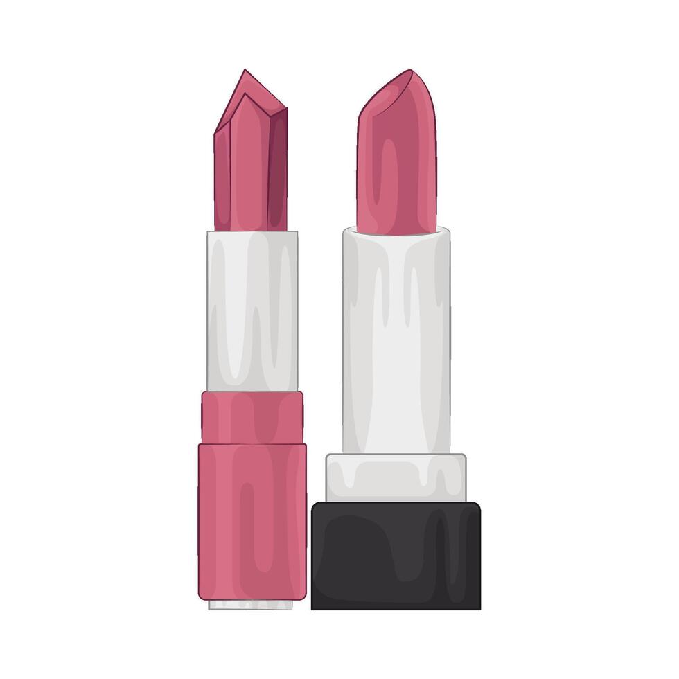 Illustration of pink lipstick vector