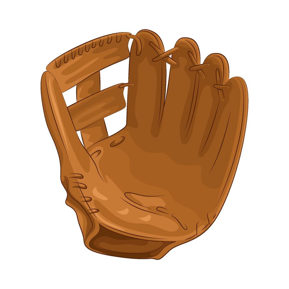 ilustración de béisbol guantes vector