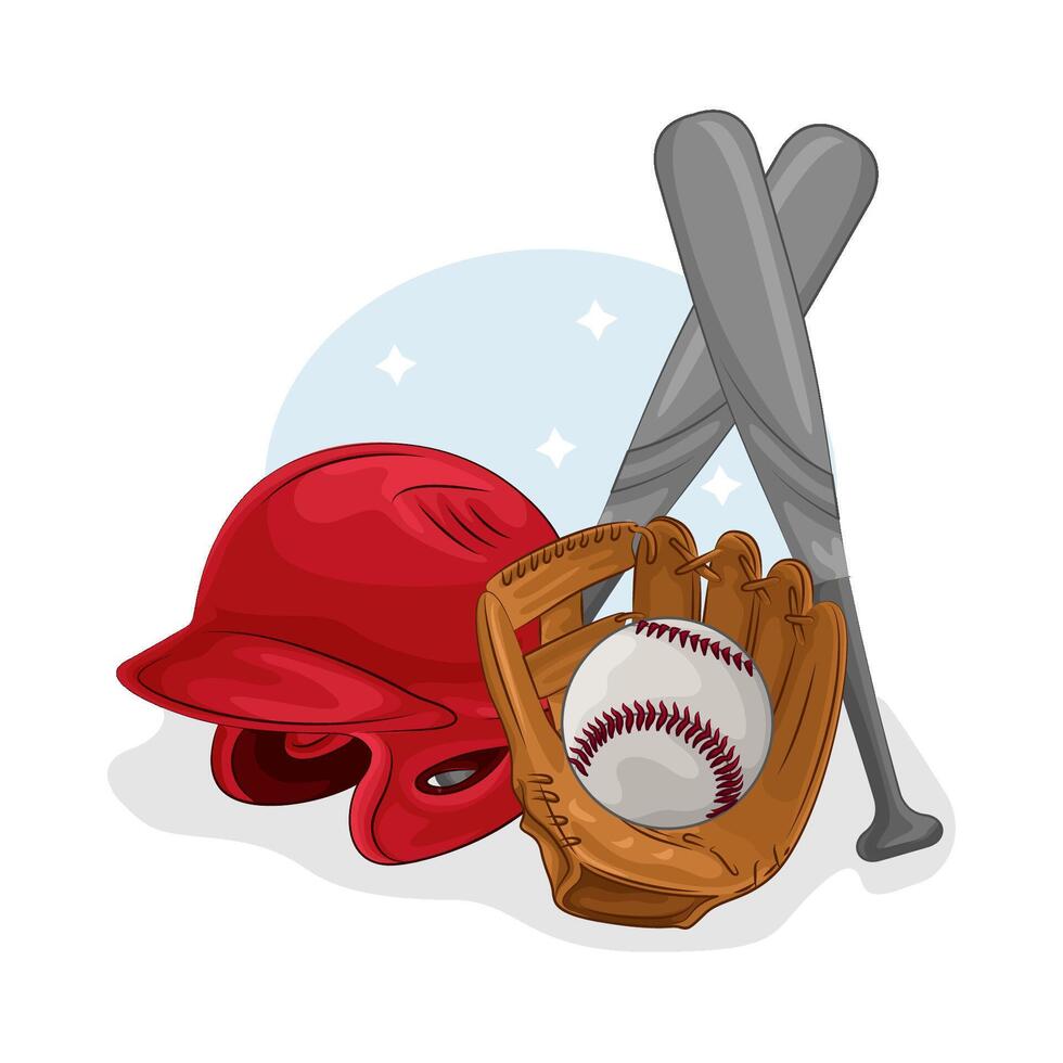 Illustration of baseball vector