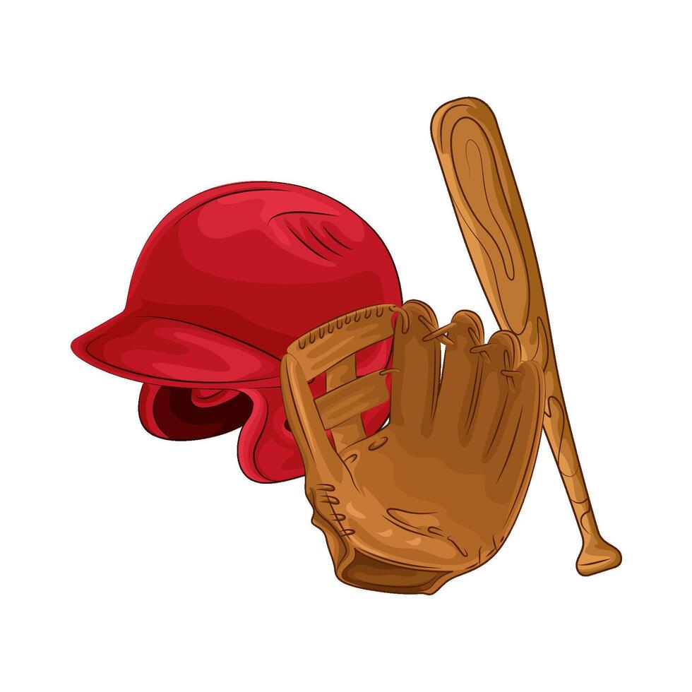 Illustration of baseball vector