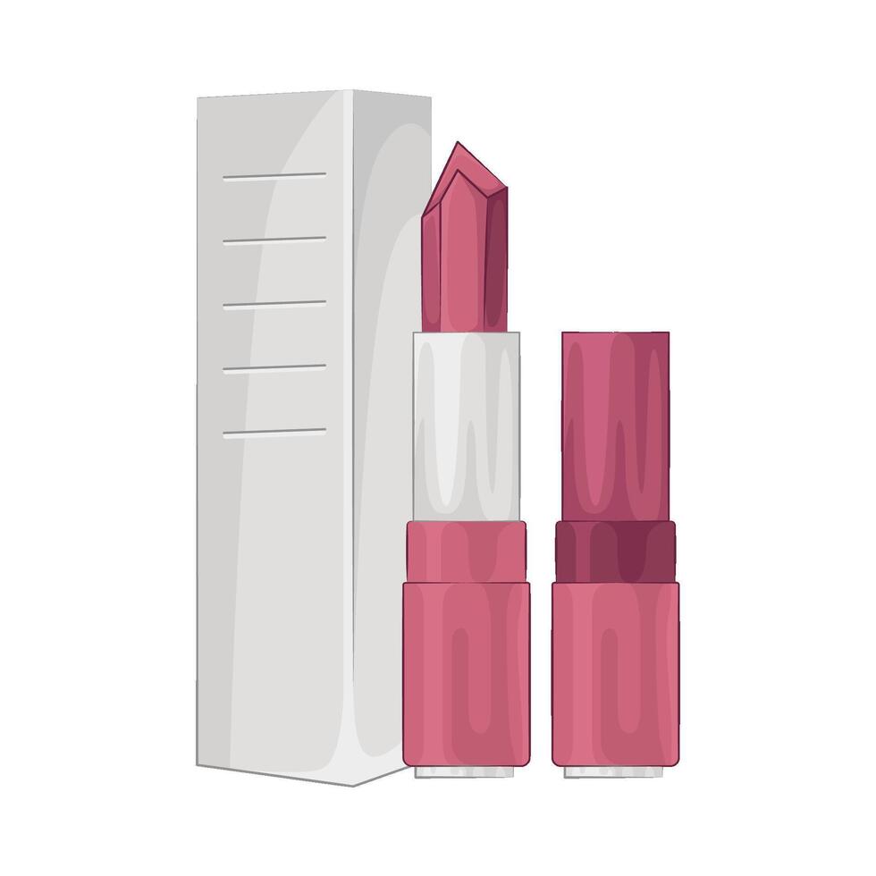 Illustration of pink lipstick vector