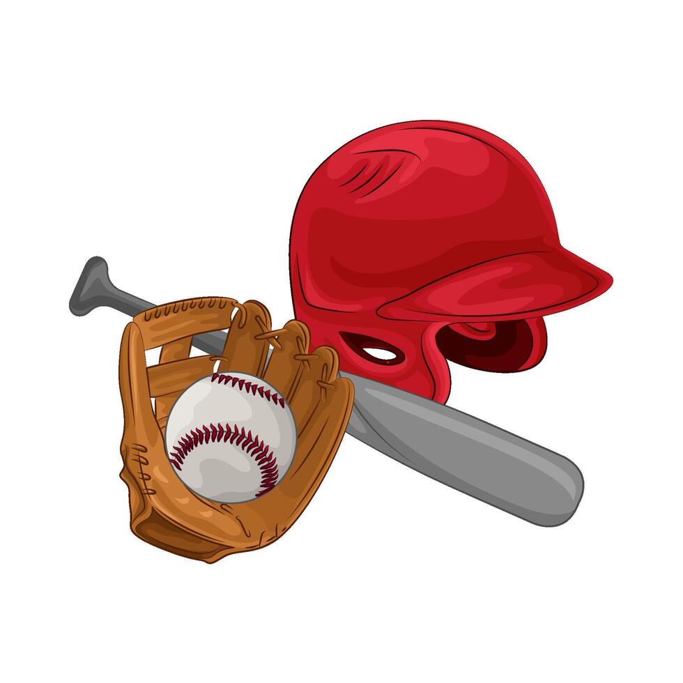 Illustration of baseball vector