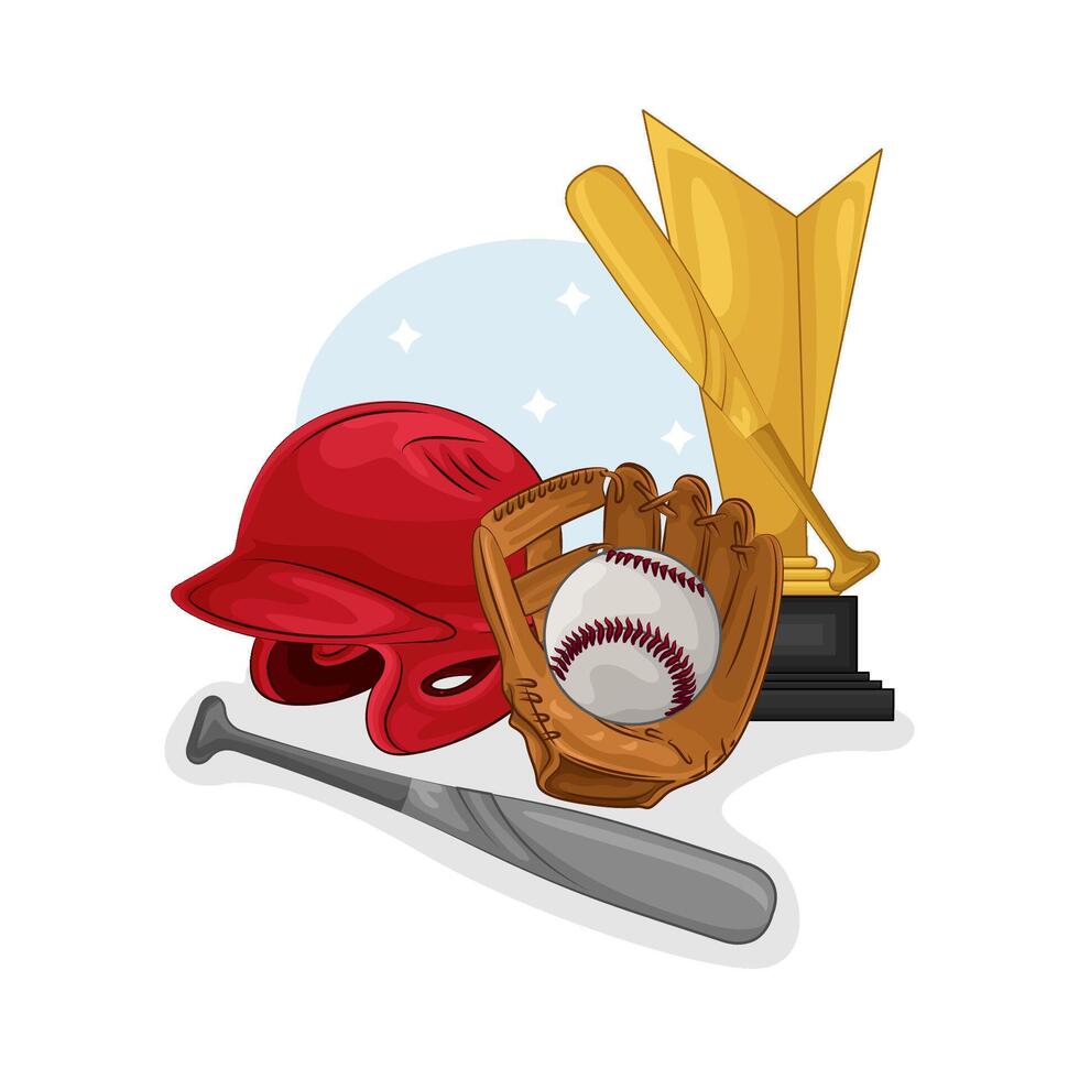 Illustration of baseball cup vector