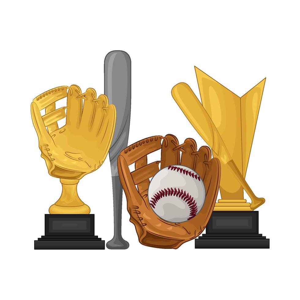 Illustration of baseball cup vector
