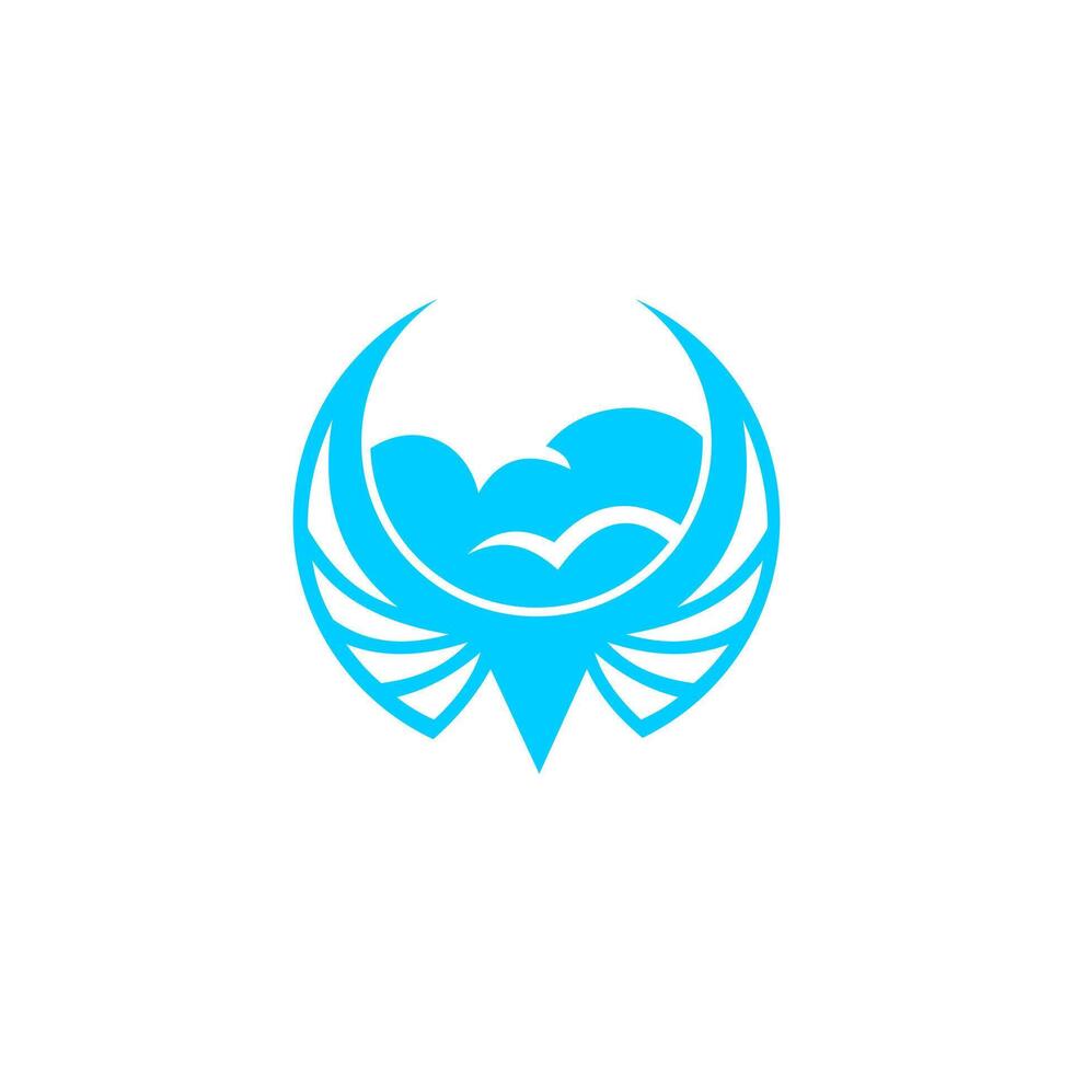 fénix nube logo vector