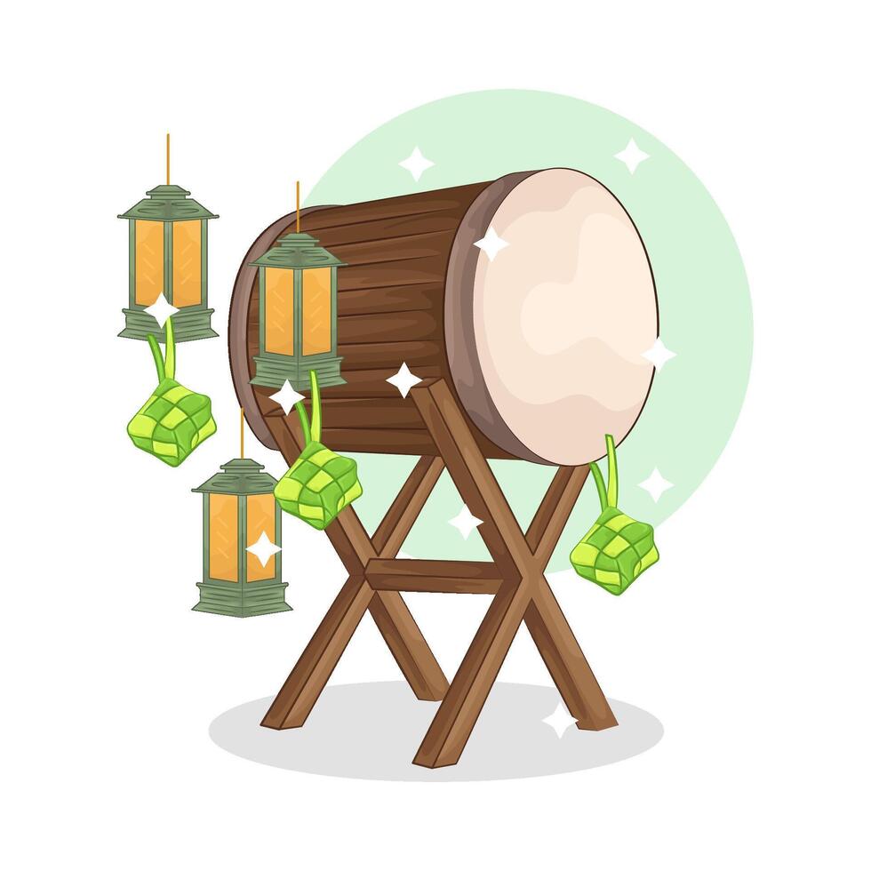 Illustration of bedug vector