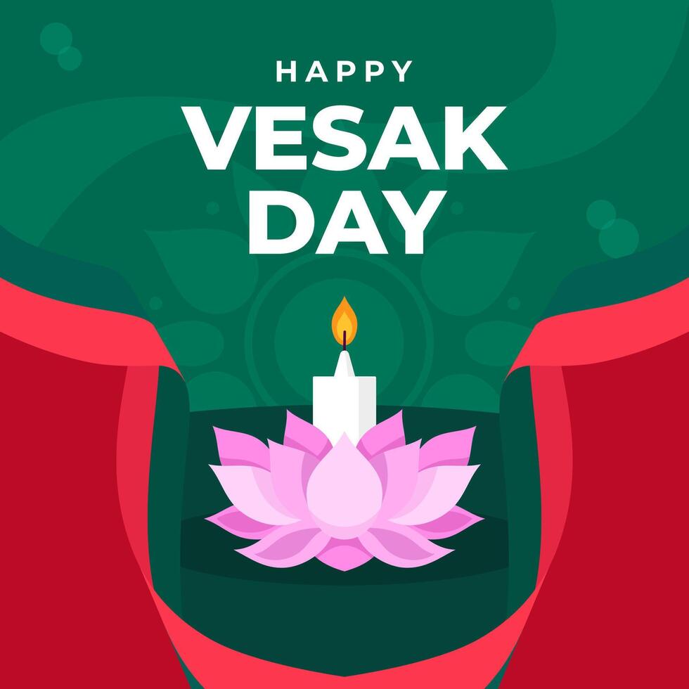 Happy Vesak Day Illustration background. Celebration of Bangladesh Day. eps 10 vector