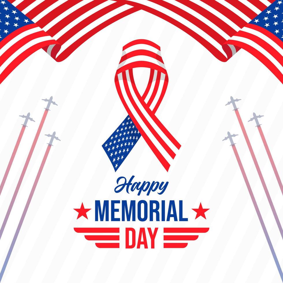 Happy Memorial Day illustration background. eps 10 vector