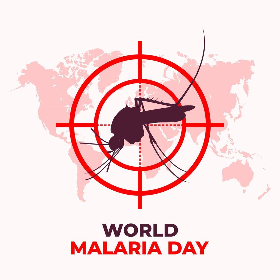 World Malaria Day illustration background. eps 10 vector