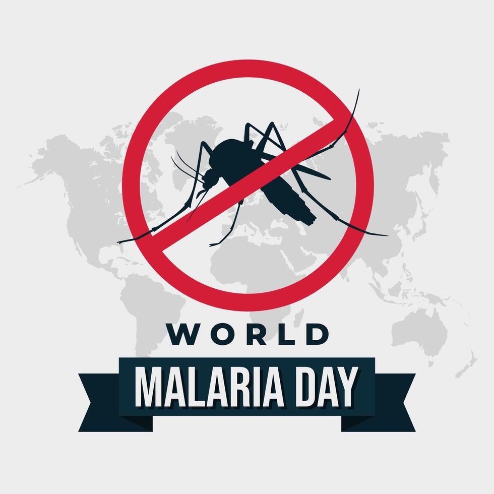 World Malaria Day illustration background. eps 10 vector