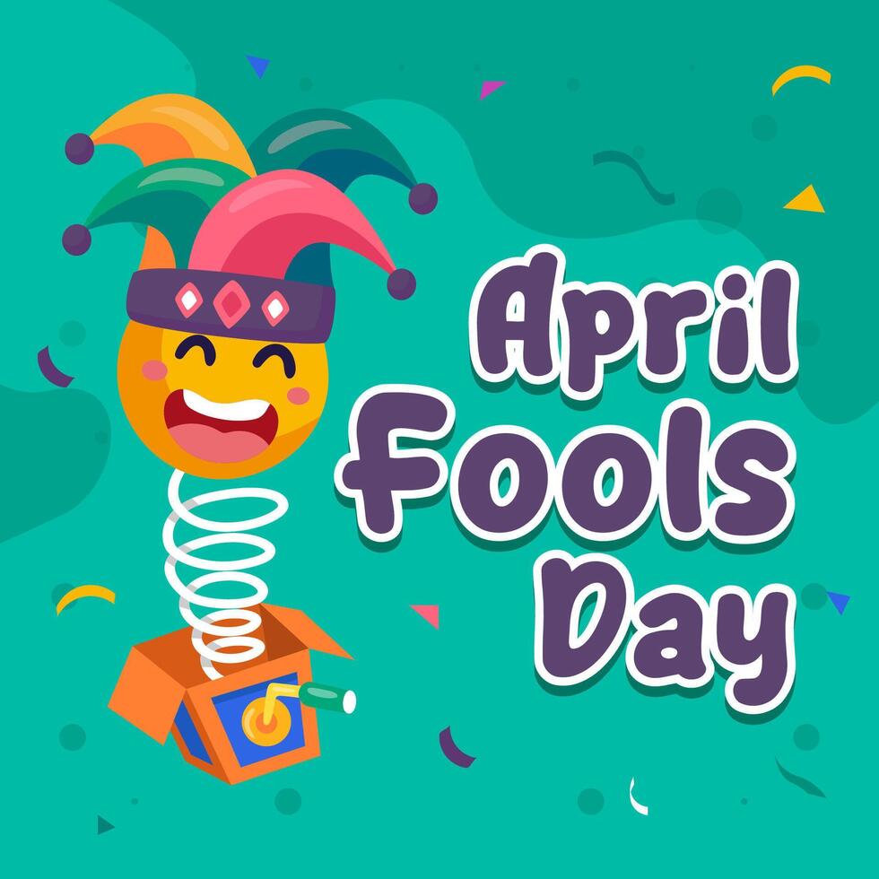 Illustration of Apil Fool's. April Fool's Day illustration background. eps 10 vector