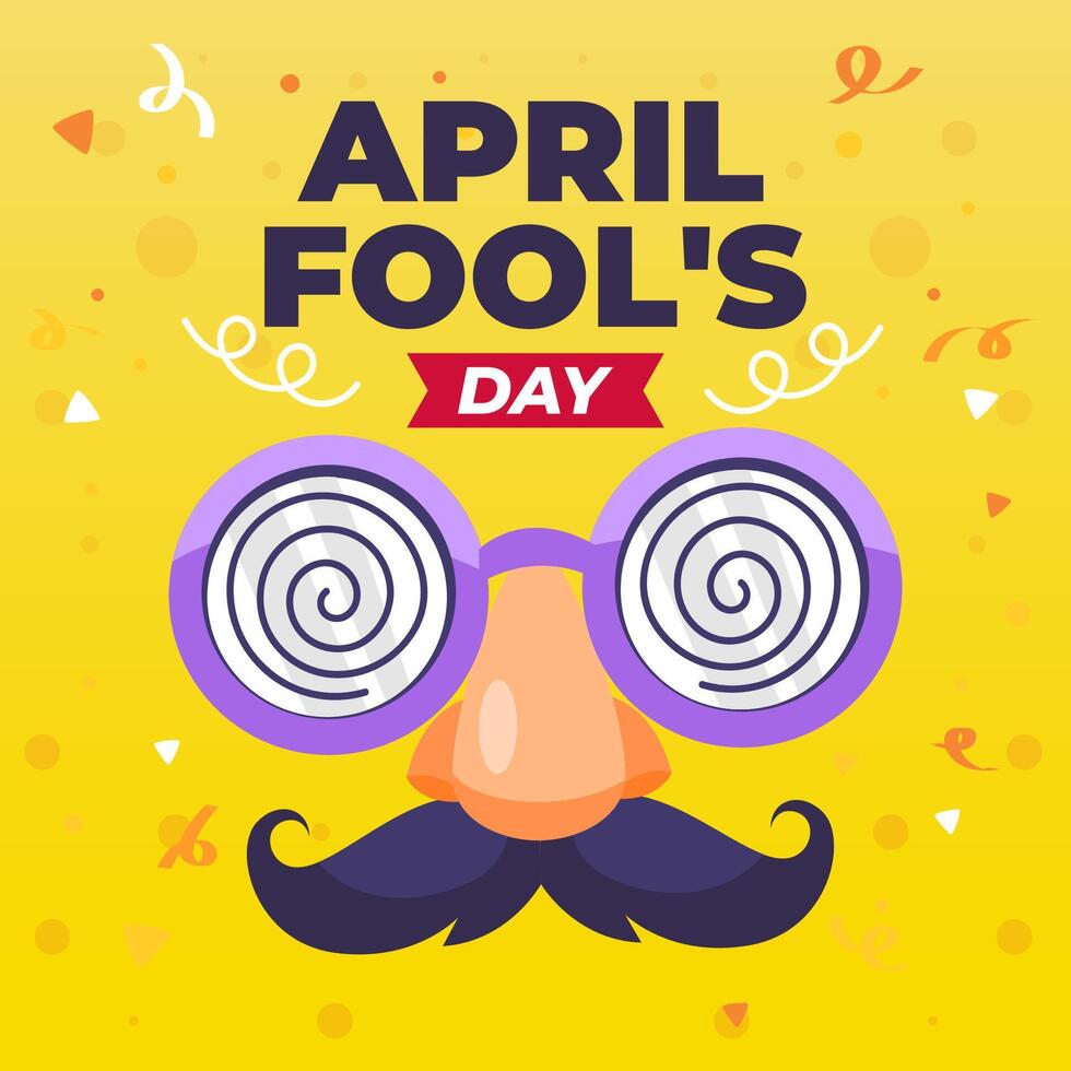 Illustration of Apil Fool's. April Fool's Day illustration background. eps 10 vector