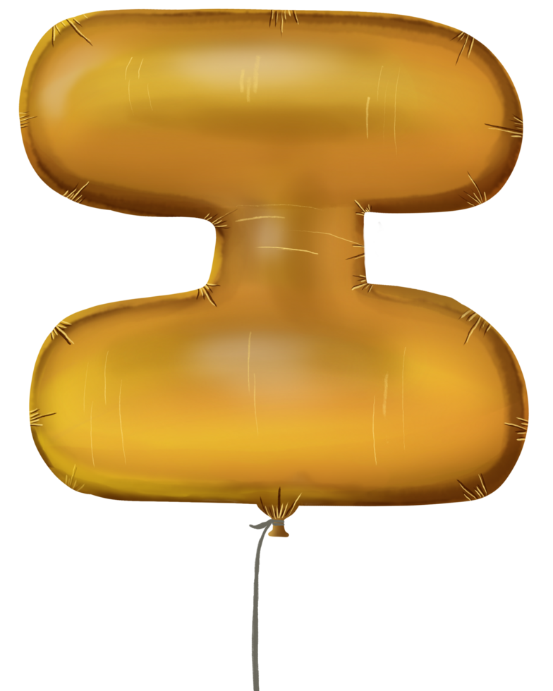 gold balloon letter a to z on transparent background png