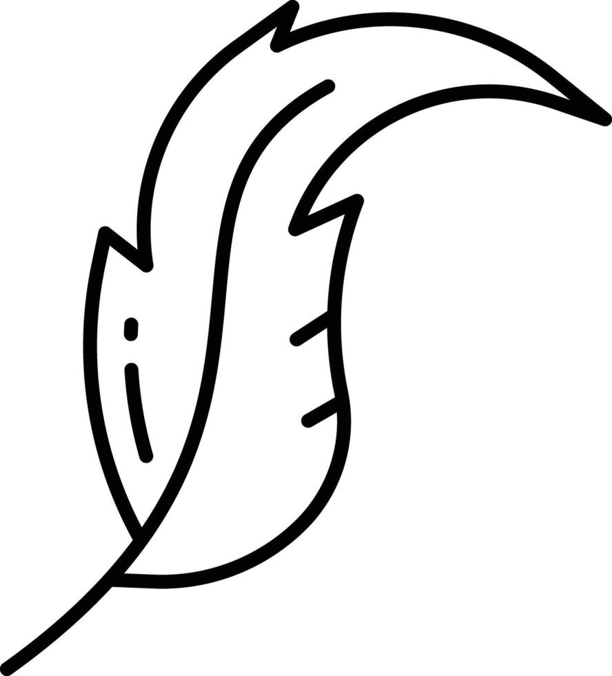 Heron outline illustration vector