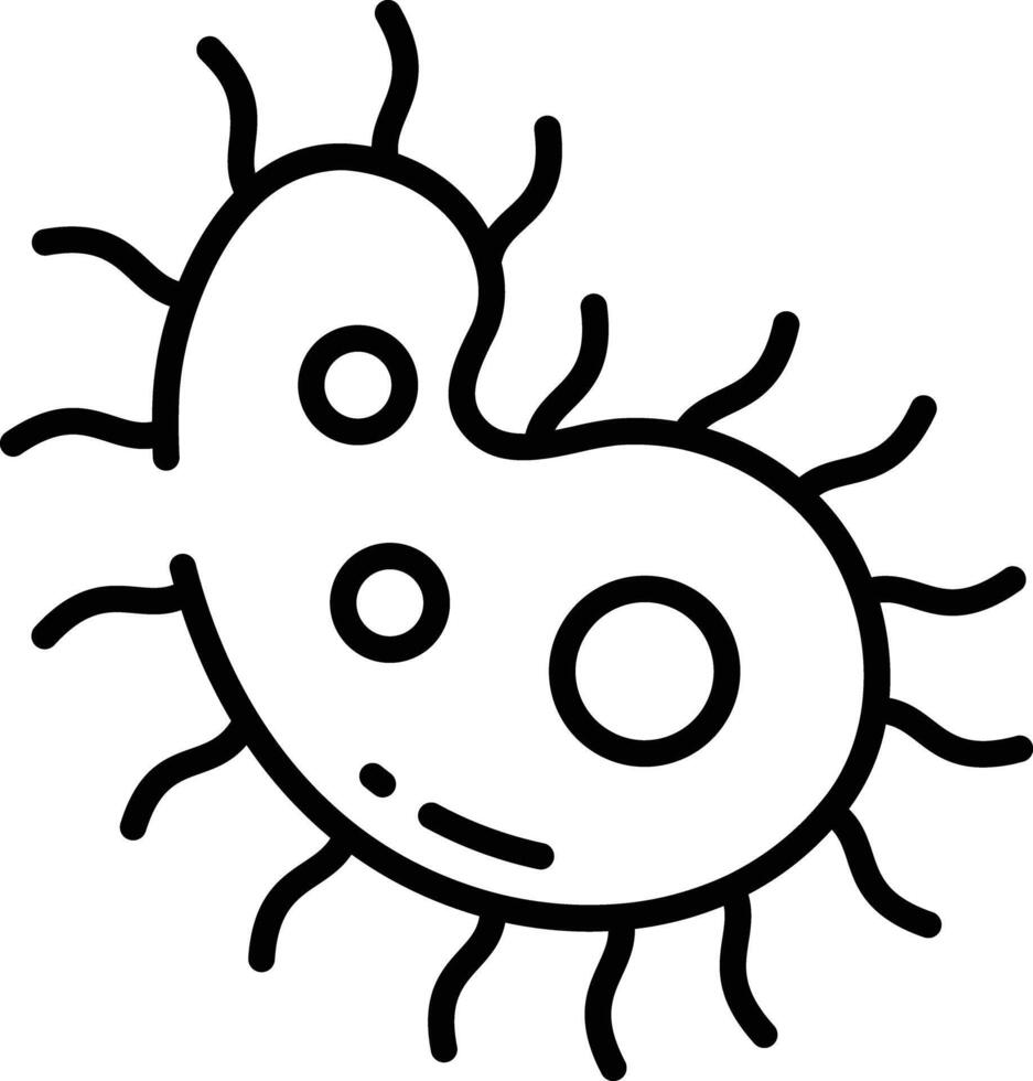 Viruses outline illustration vector