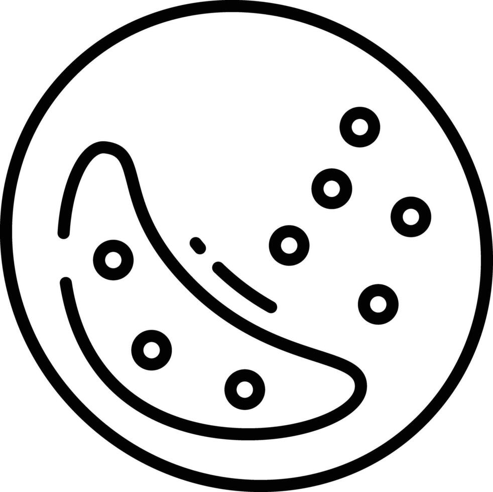 Monocyte outline illustration vector