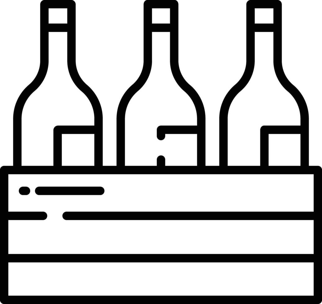 Bottle outline illustration vector