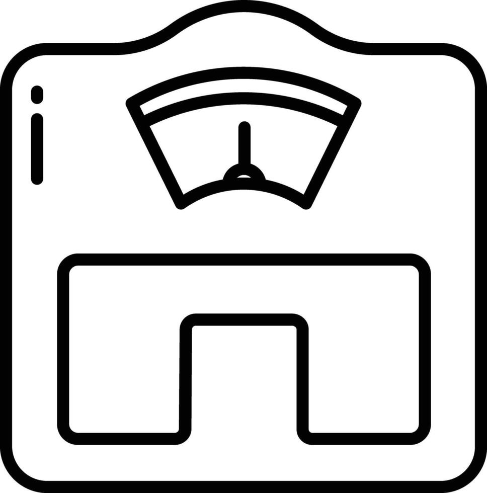 Scale outline illustration vector