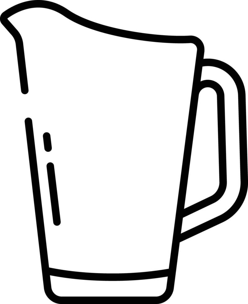Beer Mug outline illustration vector