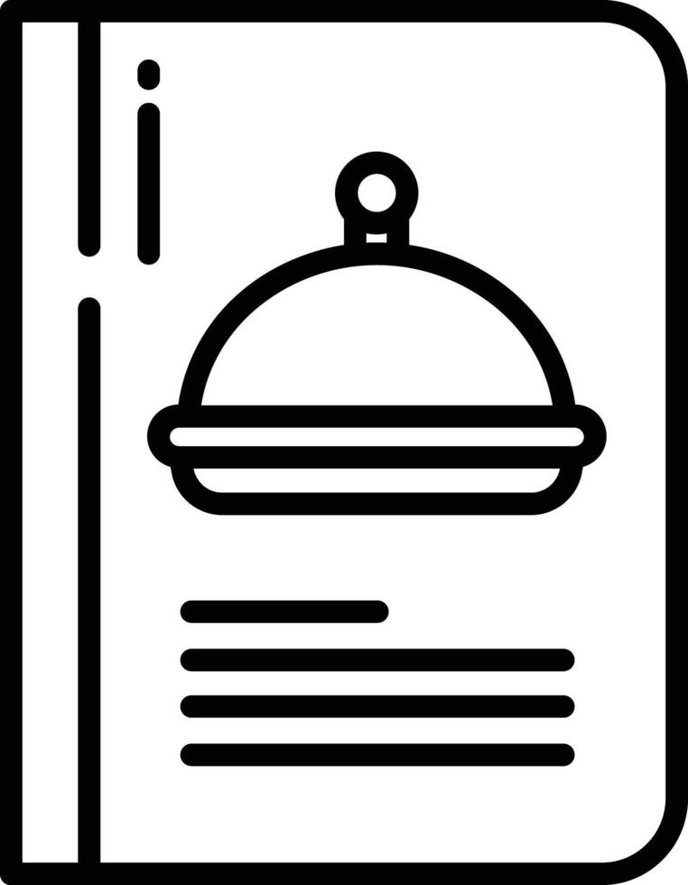 Cafe Menu outline illustration vector