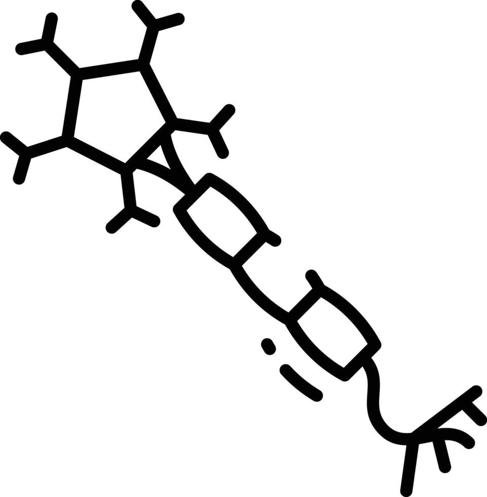 Neuron outline illustration vector